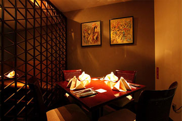 中国格子で囲んだフロア